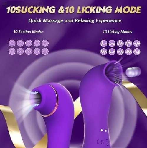 2 In 1 Clitoral Sucking Adult Vibrators With 10 Sucking For Woman