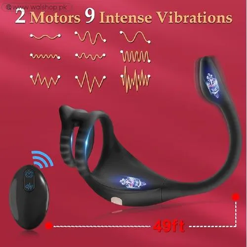 3 In 1 Male Sex Toy Anal Plug Vibrating Cock Ring