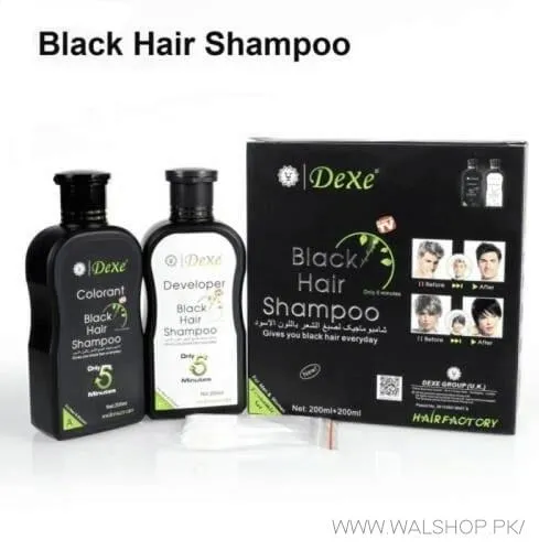 Dexe Black Hair Colour Shampoo