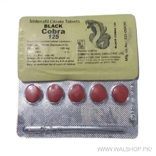 The Black Cobra (Sildenafil Citrate) 125 Mg