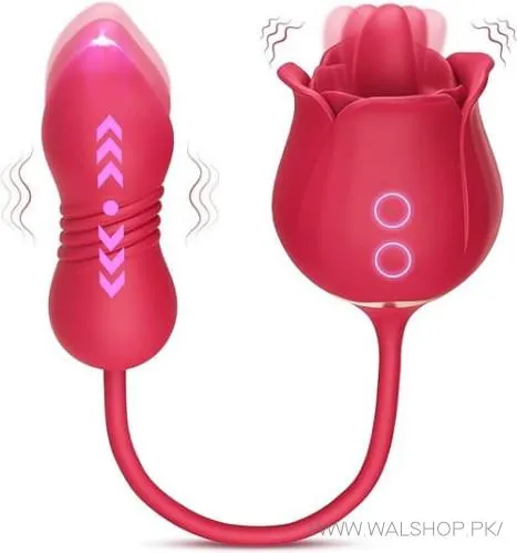 Upgraded Rose Toy Vibrator 2 In 1 Stimulator