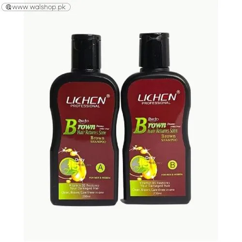 Lichen Dark Brown Hair Color Shampoo 200ml