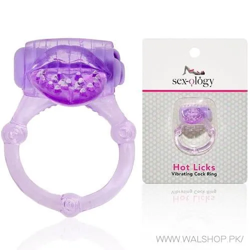 Hot Licks Vibrating Cock Ring Sexology