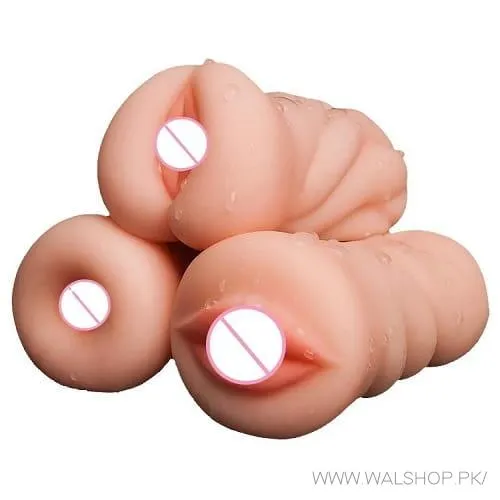 Pack Of 3 Pocket Pussies Sex Toys For Men