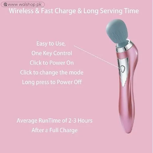 Asopal Personal Handheld Vibrating Massager Cordless With Electric Massage For Women