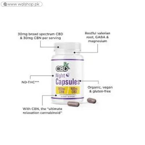 Cbd + Cbn Night Capsules For Sleep 1:1 Ratio 900Mg