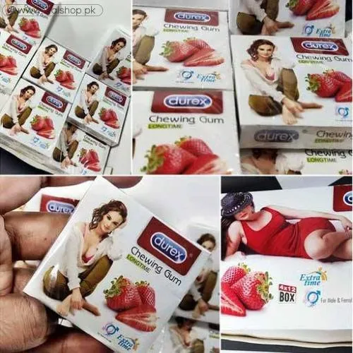 Durex Strawberry All Flovours Chewing Gum