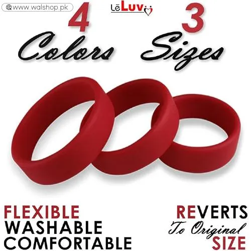 LeLuv Silicone Cock Ring Set