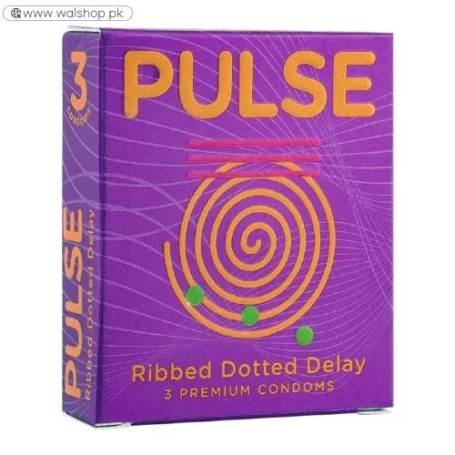 Pulse Ribbed Dotted Delay Premium Condoms
