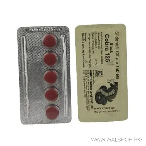 The Black Cobra (Sildenafil Citrate) 125 Mg