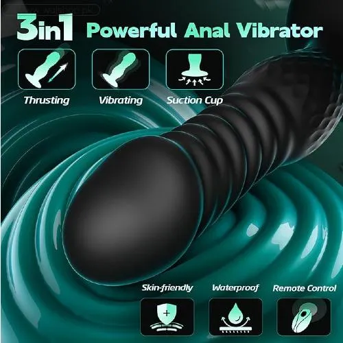 Thrusting Anal Plug Sex Toys for Men