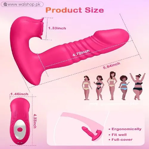 Thrusting Dildo Sucking Vibrator Rose Sex Toys For Women