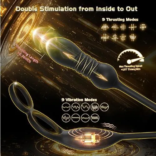Thrusting Prostate Massager Anal Sex Toy