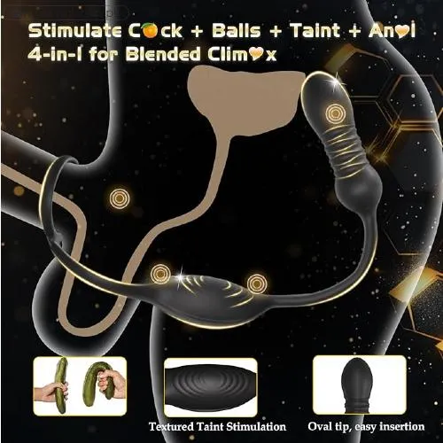 Thrusting Prostate Massager Anal Sex Toy