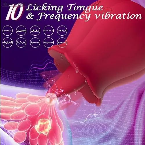 Tongue Clitoral Rose Vibrator