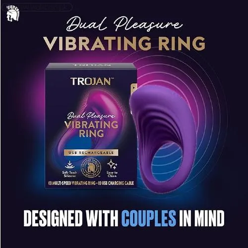 Trojan Dual Pleasure Vibrating Ring