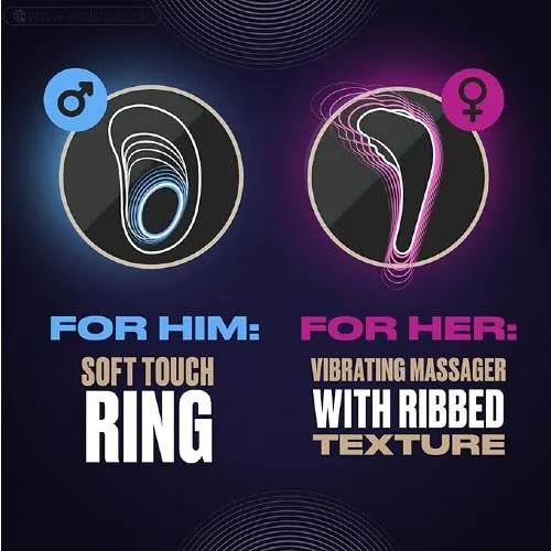 Trojan Dual Pleasure Vibrating Ring