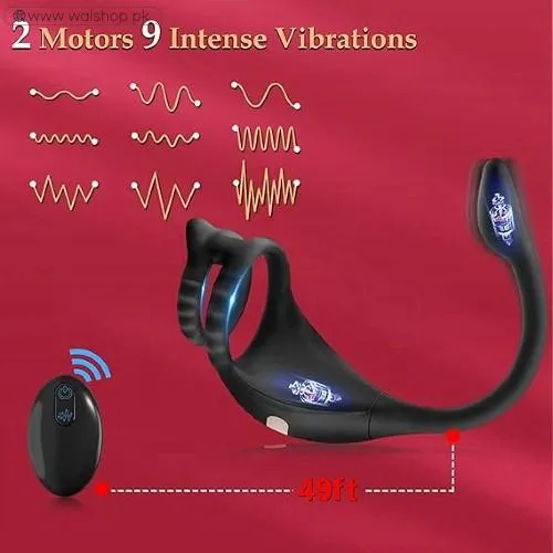 Vibrating Cock Ring Taint Stimulator With Mini Bullet For Woman