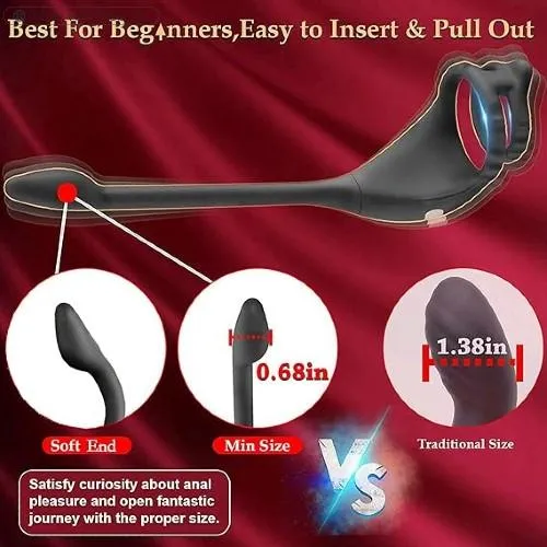 Vibrating Cock Ring Taint Stimulator With Mini Bullet For Woman