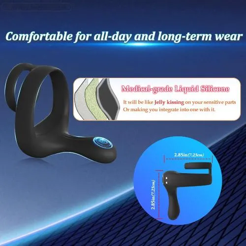Vibrating Cock Ring Taint Stimulator