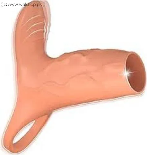 Vibrating Penis Sleeve Cock Ring With Clitoral Stimulator
